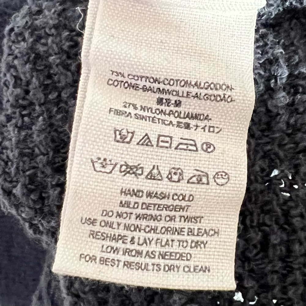 Free People Women's Medium Summer Romance Short Sleeve Sweater in Black Vneck - Picture 7 of 9